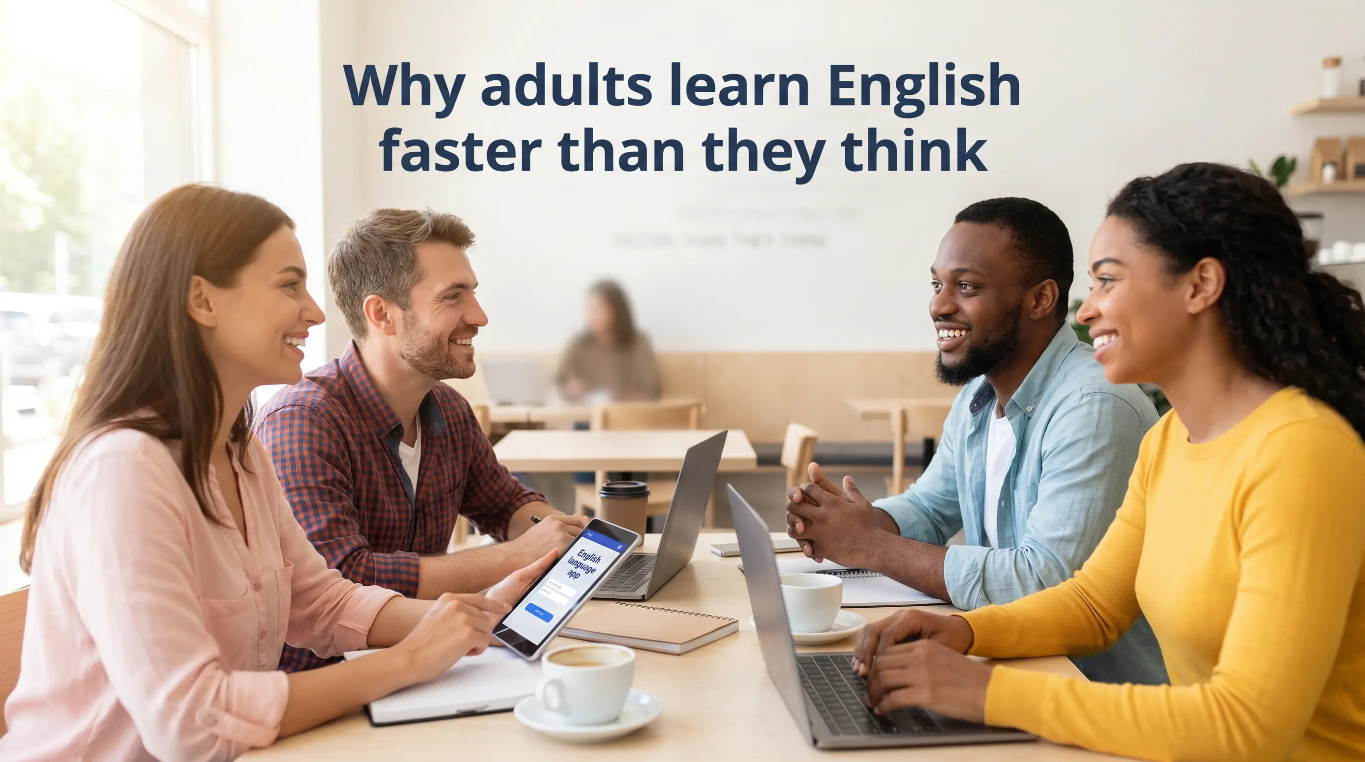 Por qué los adultos aprenden inglés más rápido de lo que creen