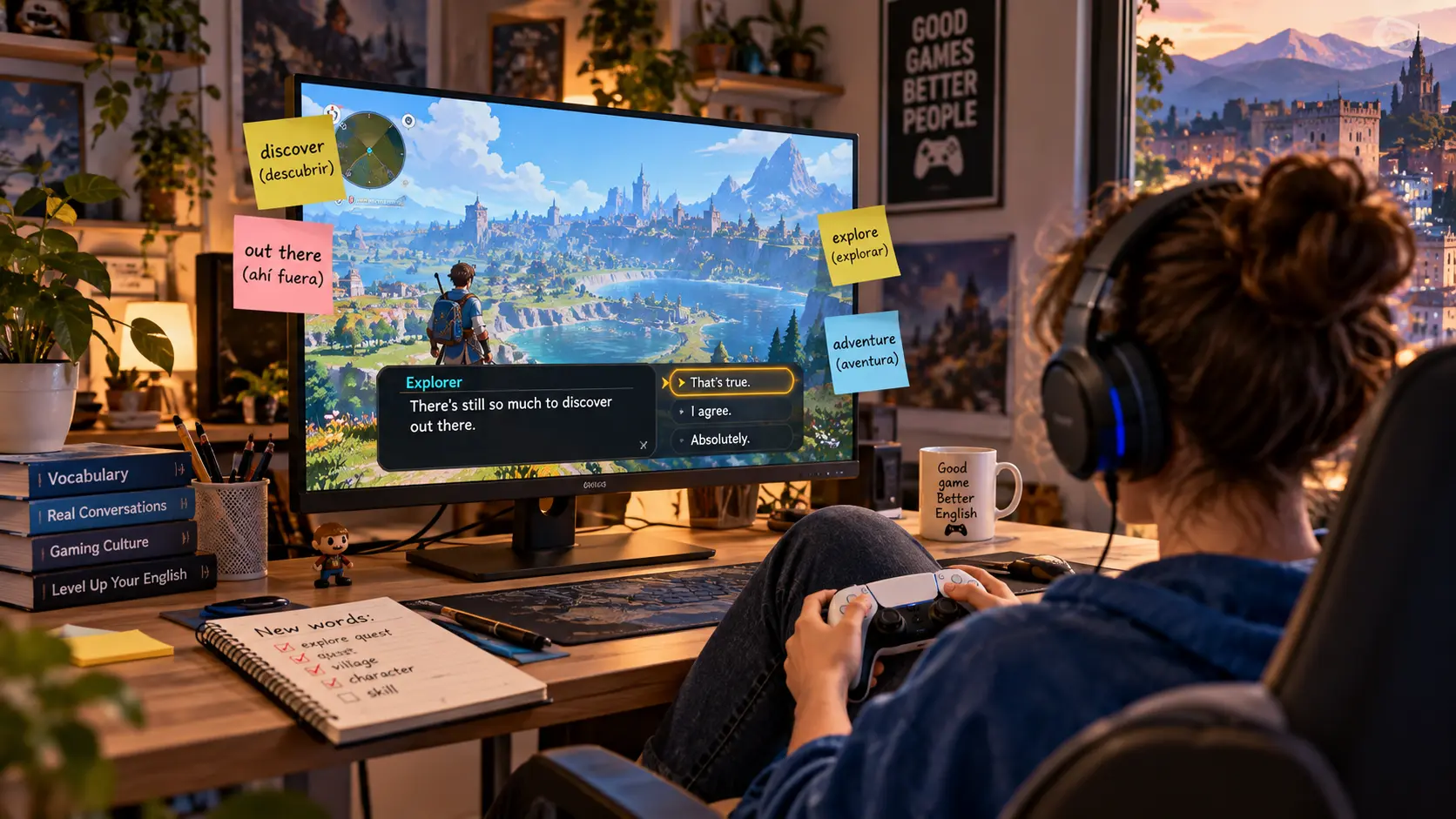 Aprender inglés con videojuegos: guía para jugar y mejorar