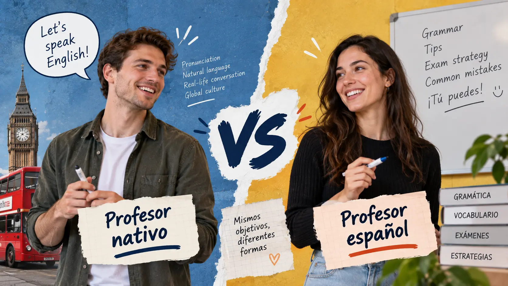 Profesor nativo vs profesor español de inglés: mitos y cuándo importa cada uno