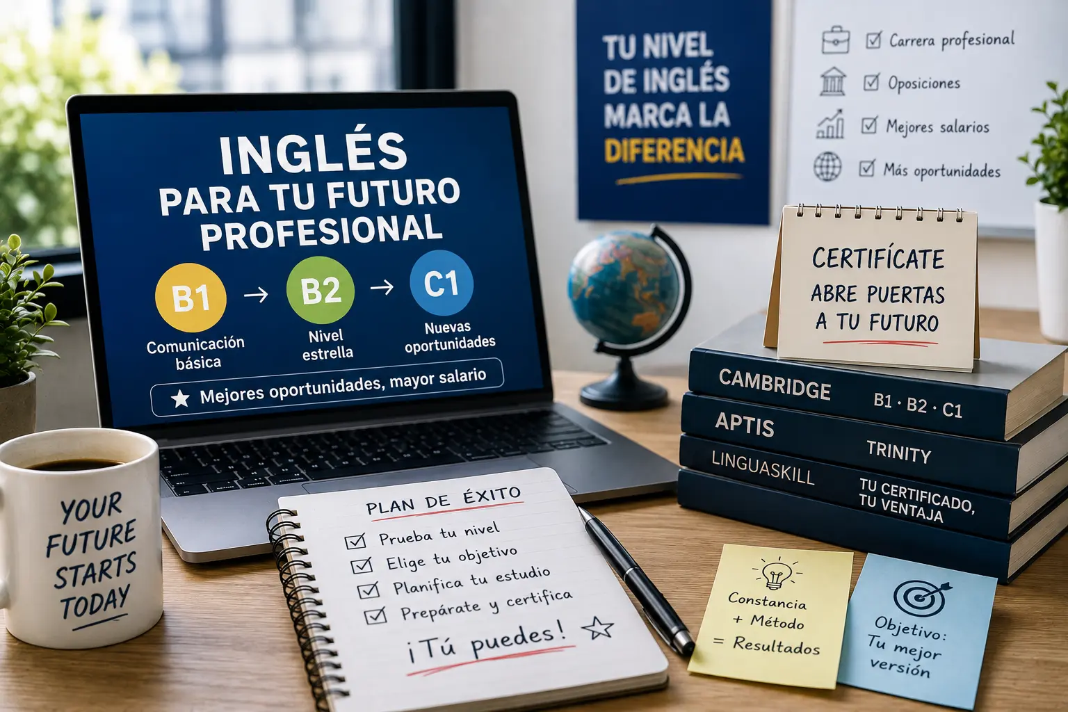 Inglés profesional en España: niveles y certificaciones clave en 2026